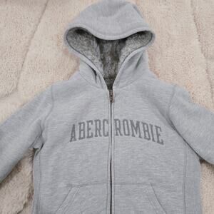 Vintage Y2K Abercrombie & Fitch Faux Fur Hooded Jacket